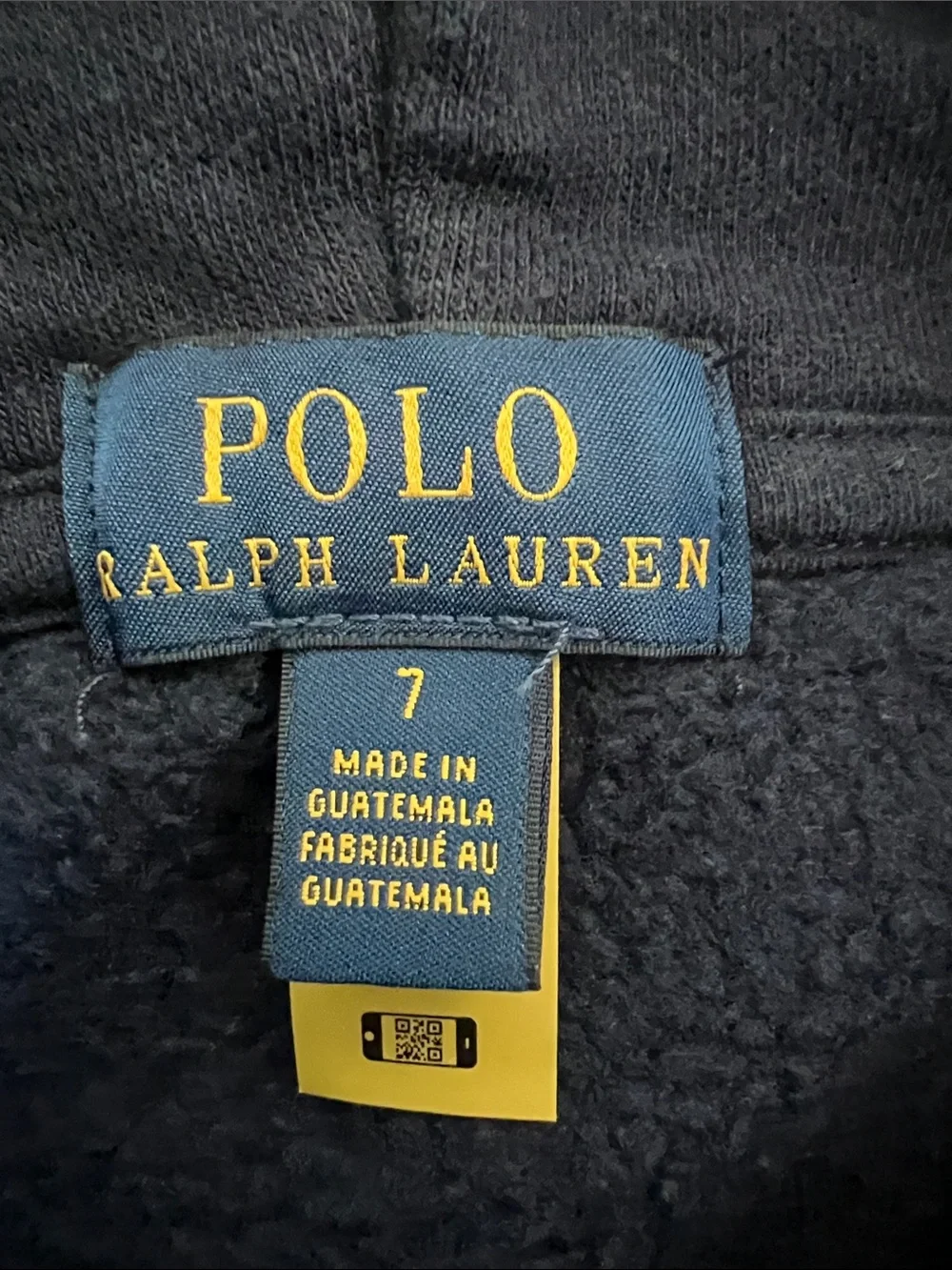 Ralph Lauren Navy Polo Bear Hoodie for Kids
